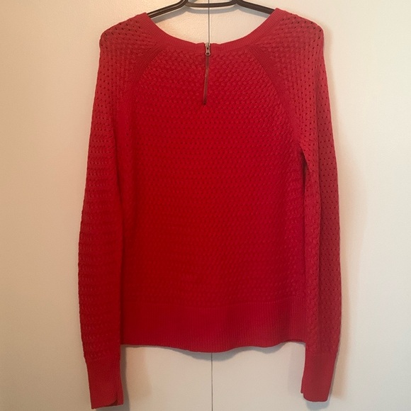 American Eagle Outfitters Red Knitted Long Sleeve Sweater Size Medium - Picture 6 of 9